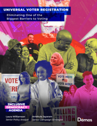 Universal Voter Registration report cover