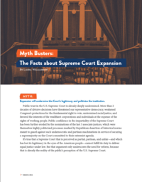 Myth Busters: The Facts About Supreme Court Expansion Cover Image of Supreme Court 