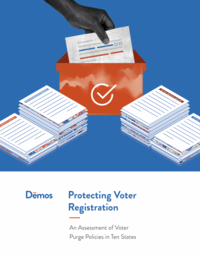 Cover for report Protecting Voter Registration - An Assessment of Voter Purge Policies in Ten States