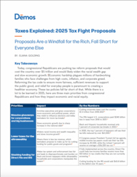 Front page of the 2025 Tax Fight Proposal explainer 
