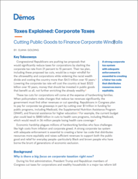 A small view of the first page of the corporate tax explainer
