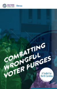 Combatting Wrongful Voter Purges - NC cover