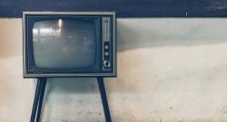 A blank television