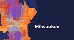 Milwaukee Census and Voter turnout map