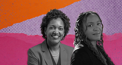 Taifa Smith Butler and Heather McGhee on A Woman's Worth Banner