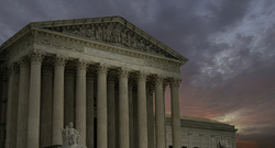 Supreme Court at sunset