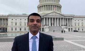 Chiraag Bains standing outside the Capitol