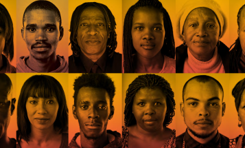 A grid of different black individuals faces