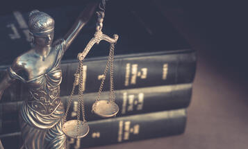 Lady justice and legal books