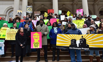 New Economy Project and Public Bank NYC Rally Photo