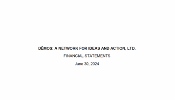 Cover page of the Dēmos Financial Statements June 30, 2024