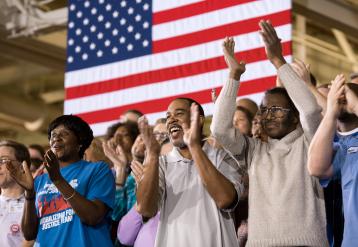 Crowd at rally