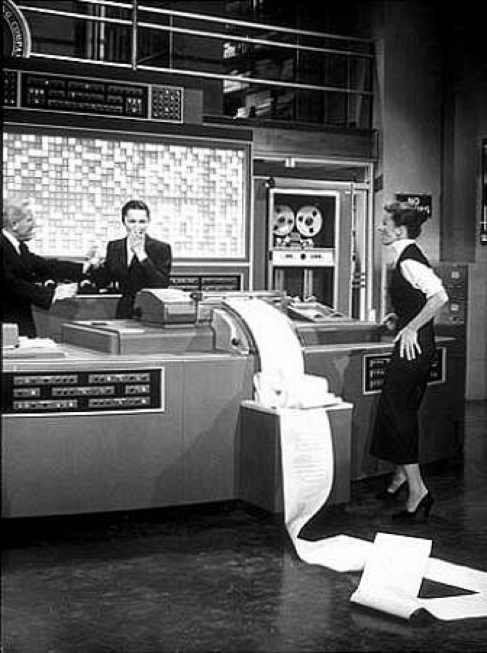 Katharine Hepburn in Desk Set